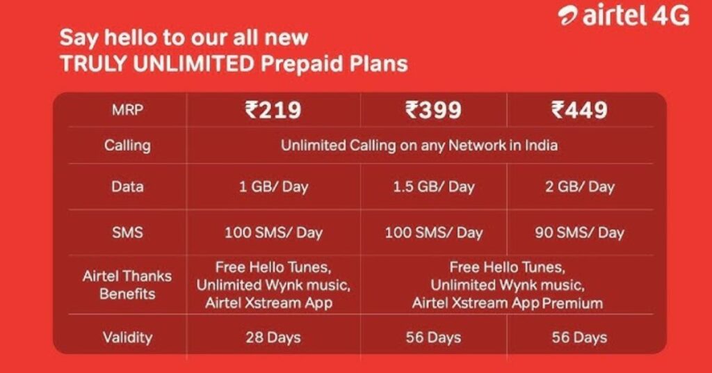 Airtel ₹399 Plan