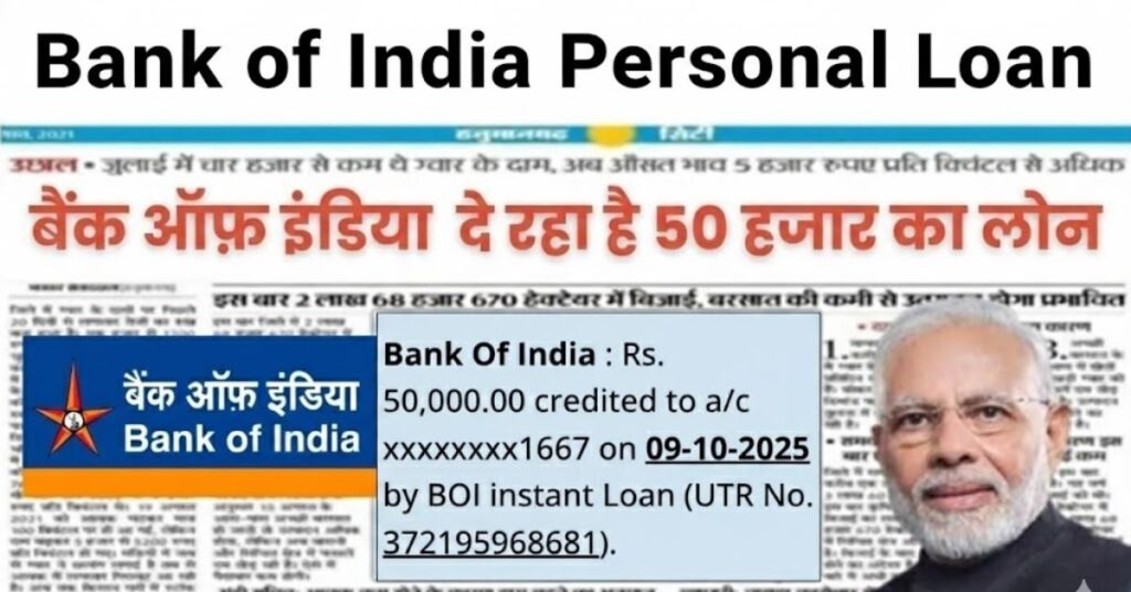 Bank of India Personal Loan